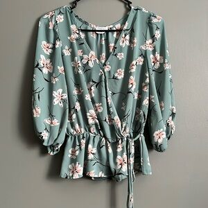 Sienna sky floral blouse